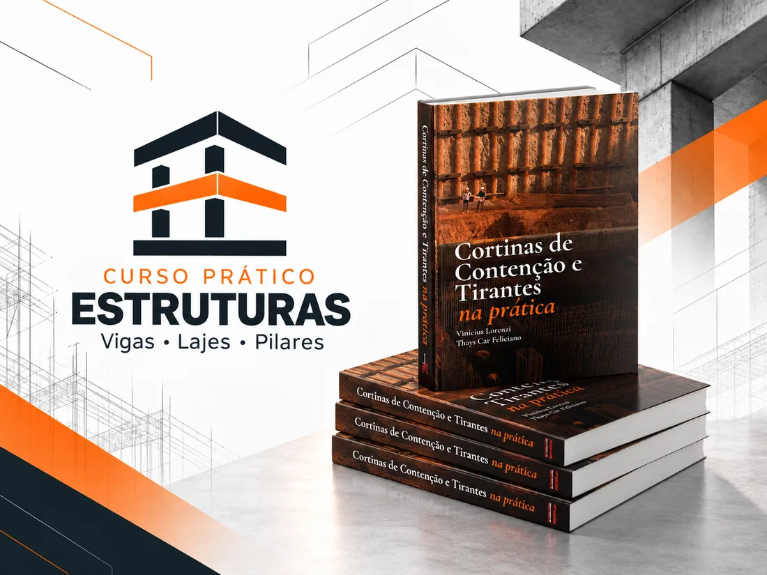 Curso + livro Cortinas de Contenção e Tirantes